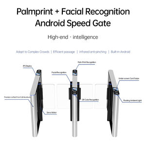 Tourniquet de sécurité anti-étranglement et anti-pincement à haute vitesse avec reconnaissance multi-biométrique (empreintes digitales, visage) et lecteur de codes QR - Product Image 5