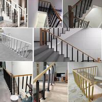 Rampe en verre en acier inoxydable moderne 304 316, balustrade carrée, main courante noire pour balcon, escalier, villa, système de balustrade OEM ODM