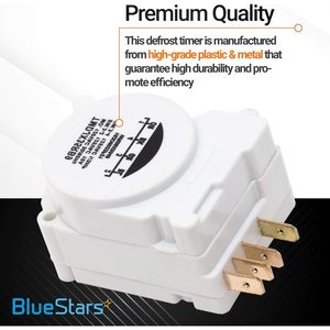 Temporizador de Descongelación para Refrigerador WR9X483, Repuesto de 120 VCA, 50/60 Hz, Plástico Blanco, Fácil Instalación, Garantía de por Vida - Product Image 6