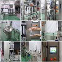 Remplisseuse de liquides à tête rotative haute viscosité, conception portable résistante à la corrosion pour machine de remplissage d'eau, de détergent et de pâte de tomate