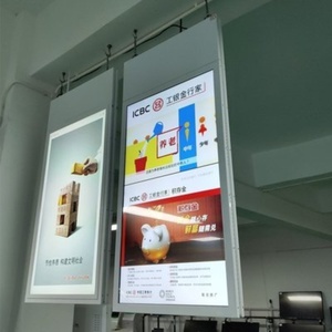 43 inch kép hai mặt Trần cửa sổ cửa hàng phải đối mặt với hiển thị <span class=keywords><strong>LCD</strong></span> màn hình quảng cáo độ sáng cao treo double side kỹ thuật số biển - Product Image 1