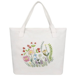 Bolsa de Mano Bordada Reutilizable Más Vendida con Trabajo Decorativo, Bolsa de Hombro de Gran Capacidad para Venta Caliente - Product Image 1