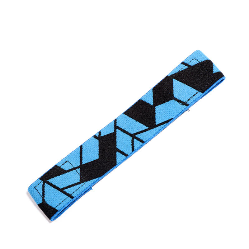 1pcs Elastic band-Plaid black blue