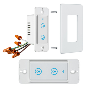 Interruptor Inteligente WiFi LEDEAST DS-123-2, Interruptor de Pared Táctil de 2 Canales, Compatible con <span class=keywords><strong>Alexa</strong></span>, <span class=keywords><strong>Asistente</strong></span> de Google e IFTTT - Product Image 3