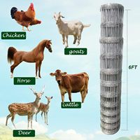 Clôture en treillis métallique galvanisé à nœuds fixes pour bovins, cervidés, chevaux et moutons, pour utilisation en ranch
