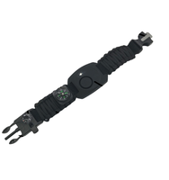 Alarme de poignet multifonction portable, sifflet anti-loup en paracorde, alarme étanche en nylon, kit de survie pour le camping