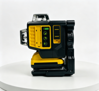 Nivel Láser Verde Industrial DIY DW 089LG de 3 Puntos 4D 360° Autonivelante con Batería de Iones de Litio y Bolsa de Lona Multiusos para Azulejos, Techos y Puertas