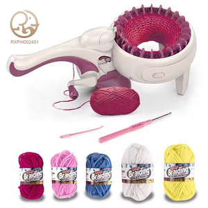 Sciarpa fatta a mano macchina <span class=keywords><strong>per</strong></span> maglieria giocattoli <span class=keywords><strong>per</strong></span> bambini finti intrecciati fai da te tessitura di plastica Unisex <span class=keywords><strong>per</strong></span> bambine - Product Image 1