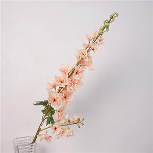 H-694 due forchette <span class=keywords><strong>Delphinium</strong></span> fiore vero tocco <span class=keywords><strong>Delphinium</strong></span> bianco blu fiore tavolo centrotavola lungo stelo <span class=keywords><strong>Delphinium</strong></span> per la decorazione della casa - Product Image 3