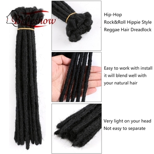 ¡Venta al por mayor! trenzas suaves de rastas de 6 pulgadas-8 pulgadas de Belleshow, trenzas sintéticas de rastas de ganchillo - Product Image 3