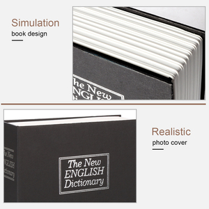 Nhà Sản Xuất Bán Buôn Thép Cầm Tay Kim Loại An Ninh Từ Điển Cuốn Sách Két Hidden Money Lưu Trữ Hộp Với Key Khóa - Product Image 6