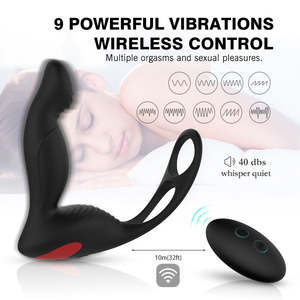 Masseur anal électrique étanche en <span class=keywords><strong>TPE</strong></span> souple avec vibration pour la masturbation du pénis - Product Image 5