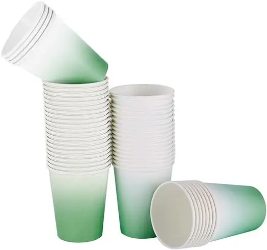 Low prices wholesale disposable hot paper cup coffee tea cup gradient paper cupr portable