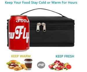 <span class=keywords><strong>Petite</strong></span> boîte à lunch isolée Portable sac <span class=keywords><strong>souple</strong></span> Mini refroidisseur thermique <span class=keywords><strong>repas</strong></span> fourre-tout Kit avec poignée pour le travail et l'école - Product Image 4