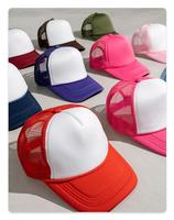Gorra de béisbol unisex ajustable de 100% poliéster, gorra de camión con parasol de malla deportiva informal básica personalizada para adultos, talla única para todos los dorados