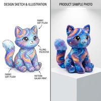 Jouets en peluche personnalisés OEM ODM, mascottes en peluche, animaux en peluche, figurines en peluche personnalisées, adorables peluches d'alpaga, de chien, d'ours, de dragon