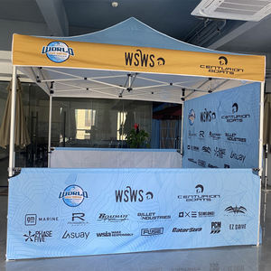 Tenda Esagonale 3x3m ad Alta Durabilità per Fiere, in Oxford 600D Impermeabile, Distanza tra Montanti 5m, Telaio in Lega di Alluminio, per Matrimoni e Feste al Chiuso - Product Image 3