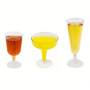 Flûtes à champagne jetables en plastique PS transparent avec logo personnalisé OEM pour la restauration et les célébrations - Product Image 1