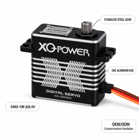 Servomoteur numérique sans noyau étanche XQ-S8050D 54kg, couple élevé, engrenages en acier inoxydable, boîtier CNC, vente directe usine, en gros, 8.4V