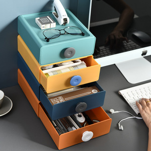 Drawer makeup jewelry organizer household office stackable storage box desktop lipstick cosmetic organiser storage box