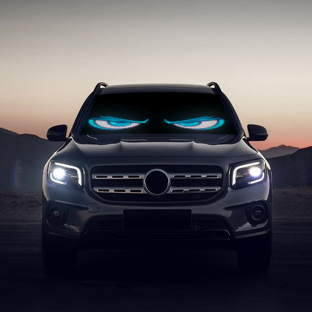 Car Devil Eyes Light Led Advertising Screen Led Display Led Screen Pantallas Led Flexibles Y Transparente for Car Accessories