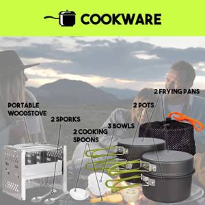 Bolsa de emergencia para 2 personas, 72 horas, táctica Oxford, impermeable, mochila de 15L, equipo de emergencia de supervivencia, utensilios de cocina, primeros auxilios - Product Image 5