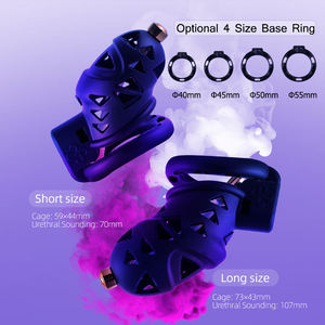 Dispositivo di Castità Maschile in Silicone AIERSHA Modello Lockink per Dominazione Sessuale - Product Image 6