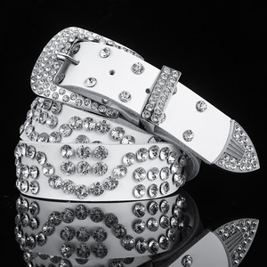 <span class=keywords><strong>Ceinture</strong></span> pour <span class=keywords><strong>femme</strong></span> en <span class=keywords><strong>cuir</strong></span> véritable de style coréen avec strass, boucle à ardillon et boucle en acier, vente directe d'usine Ecowalson - Product Image 6