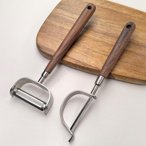 Couteau à éplucher en acier inoxydable 304 Syh1270 avec manche en noyer pour fruits et légumes (vente en gros) - Product Image 3