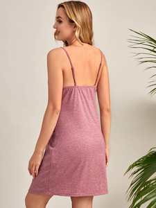 Robe de maternité et d'allaitement pour femme, avec ceinture, en modal de bambou, pour séance photo de grossesse, chemise de nuit - Product Image 3