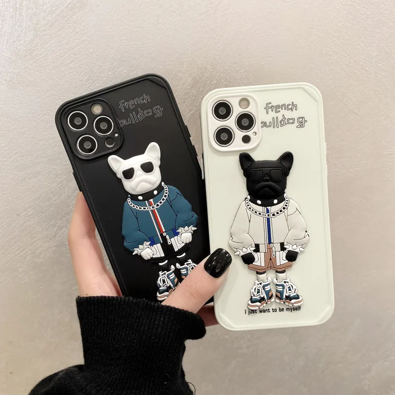 2022 Street Fashion design cool dog Camera lens protection luxury phone case for iphone 13 pro max 12 11 pro x xr xs 6 7 8 plus