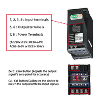Transducteur de courant/tension AC YADA Electrics, entrée AC 0-30A ou DC 0-700V, sortie DC isolée 0~10V 0~40mA, alimentation AC ou DC