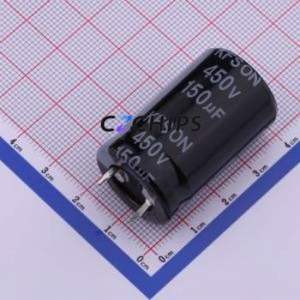 Condensateur électrolytique en aluminium à encliquetage KN151M45022*36A, composant traversant (THT), D22xL36mm 150uF 20% 450V 10mm - Product Image 1