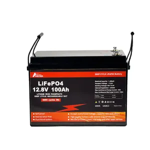 LiFePO4 pin 12V 100AH Trọng lượng nhẹ RV Motorhome Pin