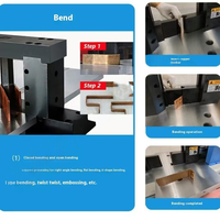 Machine de traitement de barres omnibus CNC trois-en-un LEADWIN Série 30, découpe multi-stations de barres de cuivre