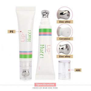 Tube de massage oculaire en plastique blanc personnalisé D19 10ml-25ml, emballage pour crème et sérum pour les yeux avec applicateur en alliage de zinc - Product Image 1