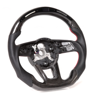 Volant de voiture personnalisé en fibre de carbone véritable LED intelligent et élégant, compatible avec <span class=keywords><strong>Audi</strong></span> <span class=keywords><strong>A4</strong></span> 2021 <span class=keywords><strong>2022</strong></span> 2023 2024 A5 19-25 A3 - Product Image 3