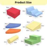 Ensemble de blocs d'escalade en mousse souple pour tout-petits, jouets de construction en éponge pour enfants, équipement de jeu sensoriel intérieur pour la maternelle