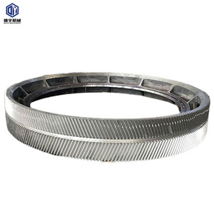 แหวนเฟืองทรงวัวเกลียวคู่ภายในทำจากเหล็กกล้าคาร์บอนหล่อขนาดใหญ่ - Product Image 1