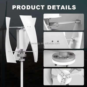 수직축 풍력 터빈 발전기- 2KW 마그네틱 부상 발전기 시스템, 가정 및 옥상용 태양광 하이브리드 옵션 포함 - Product Image 5