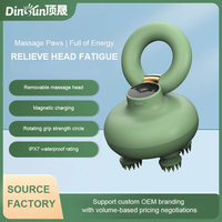 Masseur de cuir chevelu en silicone, étanche, automatique, portable, massage profond 3D, masseur de tête vibrant