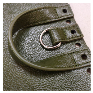 Correa de Asa tejida de cuero hecha a mano DIY para piezas de bolso, accesorios, parte inferior de bolso de cuero con correa de hombro de Hardware - Product Image 5