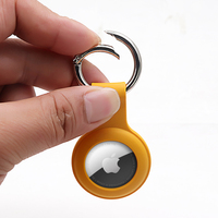 Étui compatible avec AirTags avec porte-clés, étui anti-rayures pour AirTag, porte-clés GPS pour collier d'animal de compagnie/valise/sac/clé