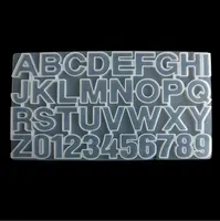 DDX обратная форма для букв, силиконовая обратная форма для алфавита для изготовления брелоков, ювелирных изделий, форма для подвесок из смолы