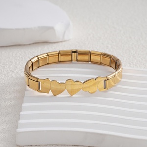 Bracelet à breloques italien tendance AliExpress pour femme, en acier inoxydable 9 mm, accessoires de mode DIY pour cadeau - Product Image 3