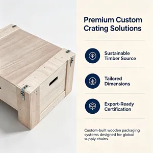 Split Buckle Freight Wooden <b>Crate</b> Food Processing Equipment Bulk Shipment Railway Container Transport Case - Product Image 6