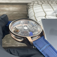 Luxuriöse Designer-Herrenuhr mit Mechanischem Uhrwerk, Orbitalem Zifferblatt, Schwebender Bewegung im Tourbillon-Stil, Individuelles Logo OEM