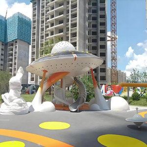 ผู้ผลิตอุปกรณ์สนามเด็กเล่นกลางแจ้ง สไลเดอร์สแตนเลสขนาดใหญ่ ไม่ใช้พลังงาน สำหรับสถานที่ท่องเที่ยวกลางแจ้ง - Product Image 4