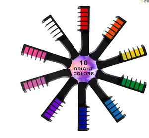 New Temporary Hair Chalk Combs Non-Toxic Washable Hair Color