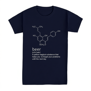 T-shirt Beer Definition Blu Scuro Abbigliamento Casual da Uomo - Product Image 2